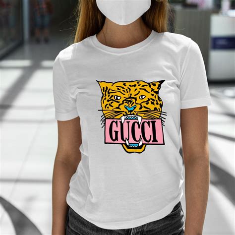 gucci white tiger shirt logo|Gucci tiger sequin shirt.